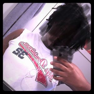 Popping Red Domino 32 croptop